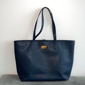 Michael Kors Tote Bag/Purse Blue Coated Canvas